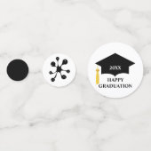 黒モダン染み卒業 コンフェッティ (正面)