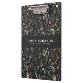 黒モダン植エレガント物コンテンポラリー クリップボード (左)