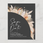 黒モダン植物性パエレガントパス草 案内ポストカード (正面)