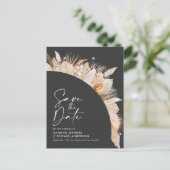 黒モダン植物性パエレガントパス草 案内ポストカード (スタンド正面)