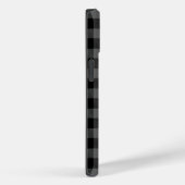 黒モダン水牛プレイドビッグモノグラム名 Case-Mate iPhoneケース (裏面 / 右)