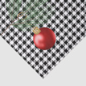 黒モダン水牛プレイドレッドオーナメント 薄葉紙 (詳細)