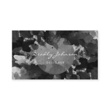 黒モダン水色抽象芸術エレガントクール