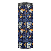 黒モダン海軍ハカスタマイズロウィーンギフトスカル タンブラー (裏面)