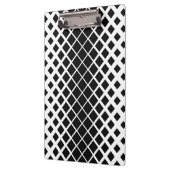 黒モダン溶け正方形ブロックパターン クリップボード (左)