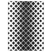 黒モダン溶け正方形ブロックパターン クリップボード (裏面)