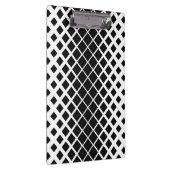 黒モダン溶け正方形ブロックパターン クリップボード (右)
