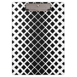 黒モダン溶け正方形ブロックパターン クリップボード
