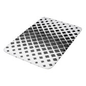 黒モダン溶け正方形ブロックパターン バスマット (アングル)