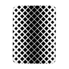 黒モダン溶け正方形ブロックパターン マグネット