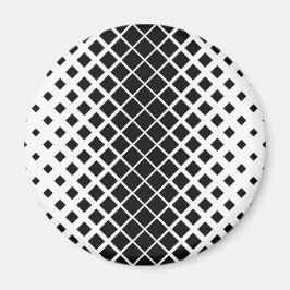 黒モダン溶け正方形ブロックパターン マグネット