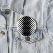 黒モダン溶け正方形ブロックパターン 缶バッジ (インサイチュ)