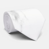 黒モダン灰色の白い大理石のパターン ネクタイ (ロール)