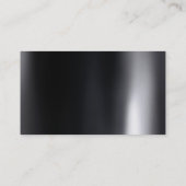 黒モダン灰色エレガント白 名刺 (裏面)