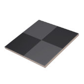 黒モダン灰色セラ市松模様にミックタイル タイル (側面)