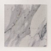 黒モダン灰色ピンク大理石パターン ジグソーパズル (横)