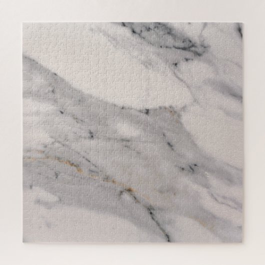 黒モダン灰色ピンク大理石パターン ジグソーパズル (縦)