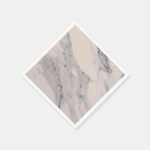 黒モダン灰色ピンク大理石パターン スタンダードカクテルナプキン (角)