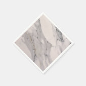 黒モダン灰色ピンク大理石パターン スタンダードカクテルナプキン (角)
