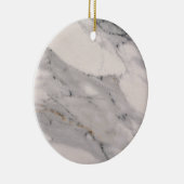 黒モダン灰色ピンク大理石パターン セラミックオーナメント (右)