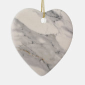 黒モダン灰色ピンク大理石パターン セラミックオーナメント (右)