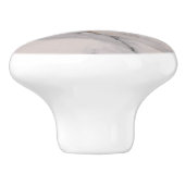 黒モダン灰色ピンク大理石パターン セラミックノブ (側面)