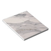 黒モダン灰色ピンク大理石パターン ノートパッド (アングル)