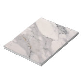 黒モダン灰色ピンク大理石パターン ノートパッド (回転)