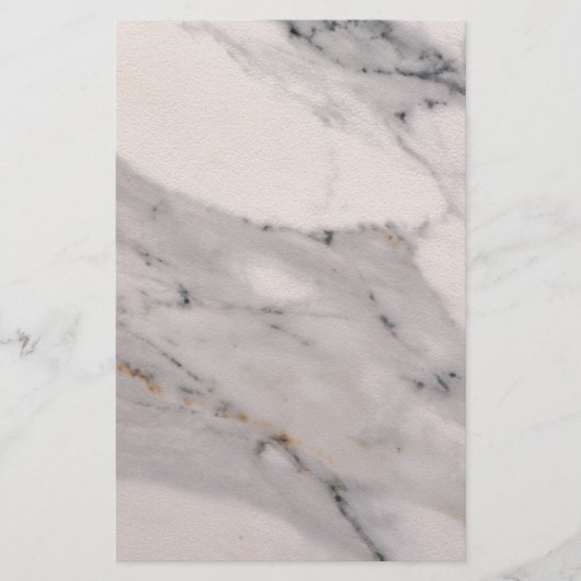 黒モダン灰色ピンク大理石パターン 便箋 (正面)