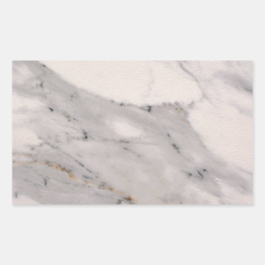 黒モダン灰色ピンク大理石パターン 長方形シール (正面)