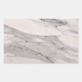 黒モダン灰色ピンク大理石パターン 長方形シール