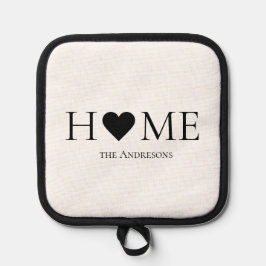 黒モダン点&バブルチャットPink With Hey 鍋敷き