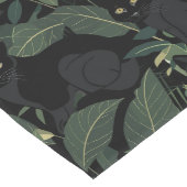 黒モダン猫 ロングテーブルランナー (コーナー)