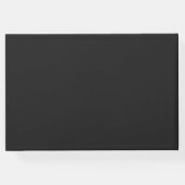 黒モダン瑪瑙シルバースクリプトダーク ゲストブック (裏面)