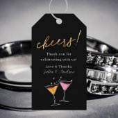 黒モダン白お礼結婚ステッカー スクエアシール