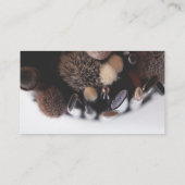 黒モダン白のオーダ感謝していーQrコード 名刺 (裏面)