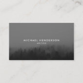 黒モダン白のカスタムロゴ2 – 写真 名刺 (裏面)