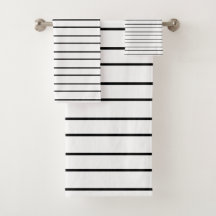 黒モダン白のストライプ