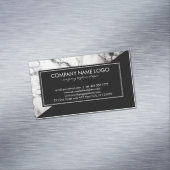 黒モダン白の三角石 マグネット名刺 (インサイチュ)