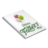 黒モダン白の写真が入ったスパイラルノートブック ノートブック (右側)