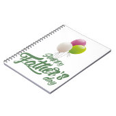 黒モダン白の写真が入ったスパイラルノートブック ノートブック (左側)