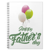 黒モダン白の写真が入ったスパイラルノートブック ノートブック (正面)