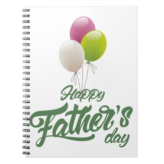 黒モダン白の写真が入ったスパイラルノートブック ノートブック (正面)