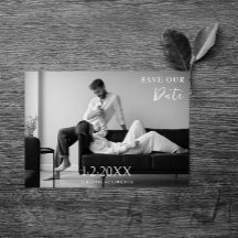 黒モダン白の写真日付を保存する