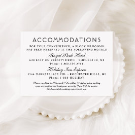 黒モダン白の宿結婚泊 エンクロージャーカード