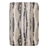 黒モダン白の浴室敷物バスマット バスマット (正面縦)