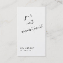 黒モダン白アポイントメント