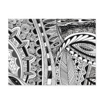 黒モダン白インク抽象芸術市