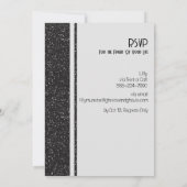 黒モダン白エレガントハローウィンパーティ 招待状 (裏面)