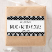 黒モダン白キャニングラベル ラベル (インサイチュ)